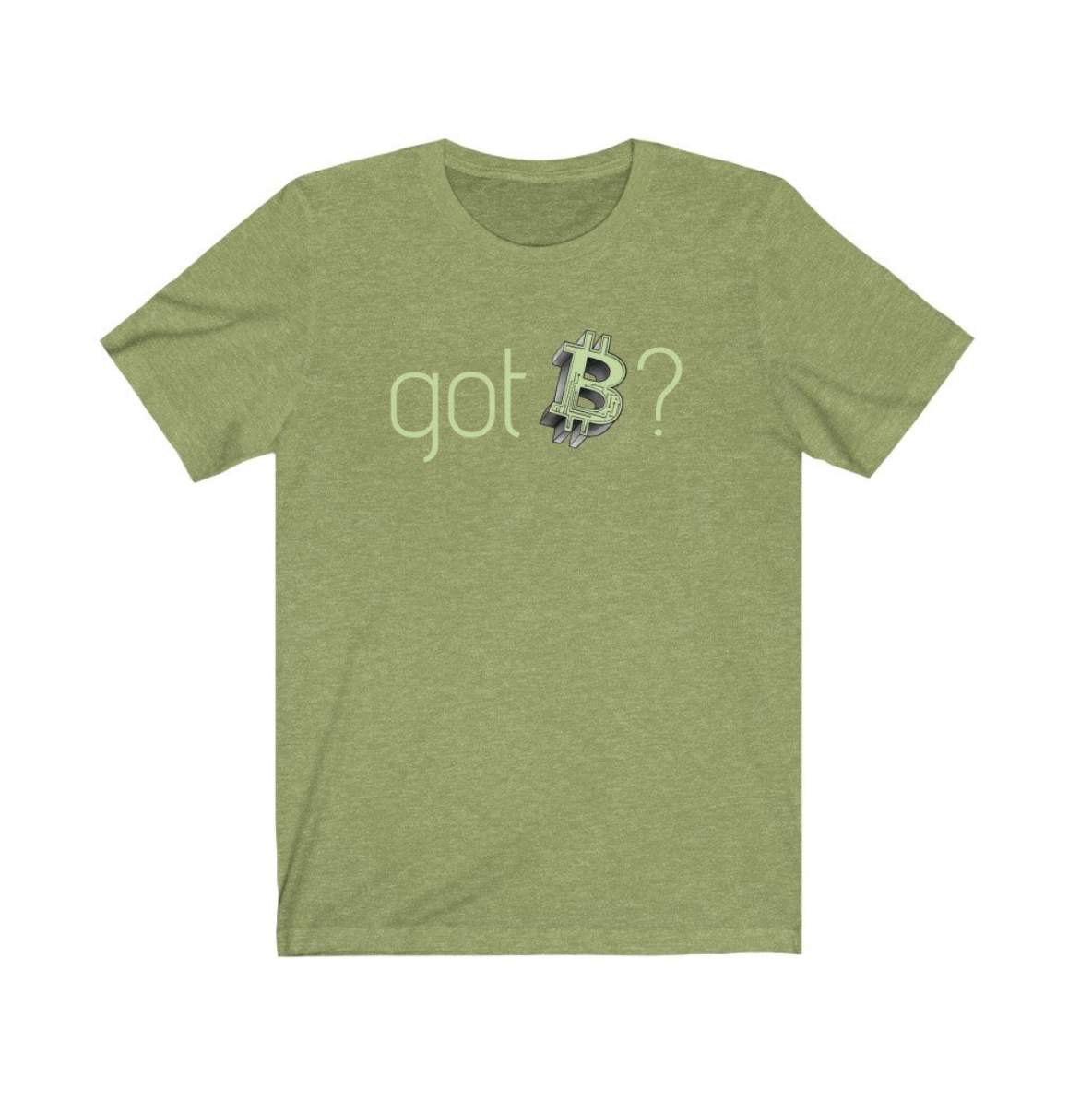 Crypto Clothing Bitcoin Shirt: Got Bitcoin? Green