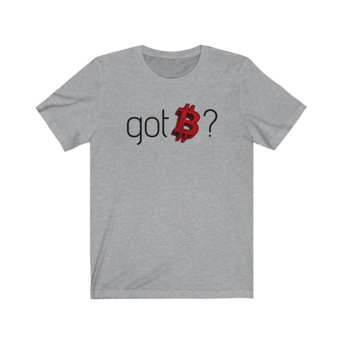 Crypto Clothing Bitcoin Shirt: Got Bitcoin? Red