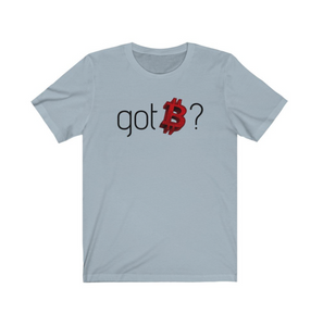 Crypto Clothing Bitcoin Shirt: Got Bitcoin? Red