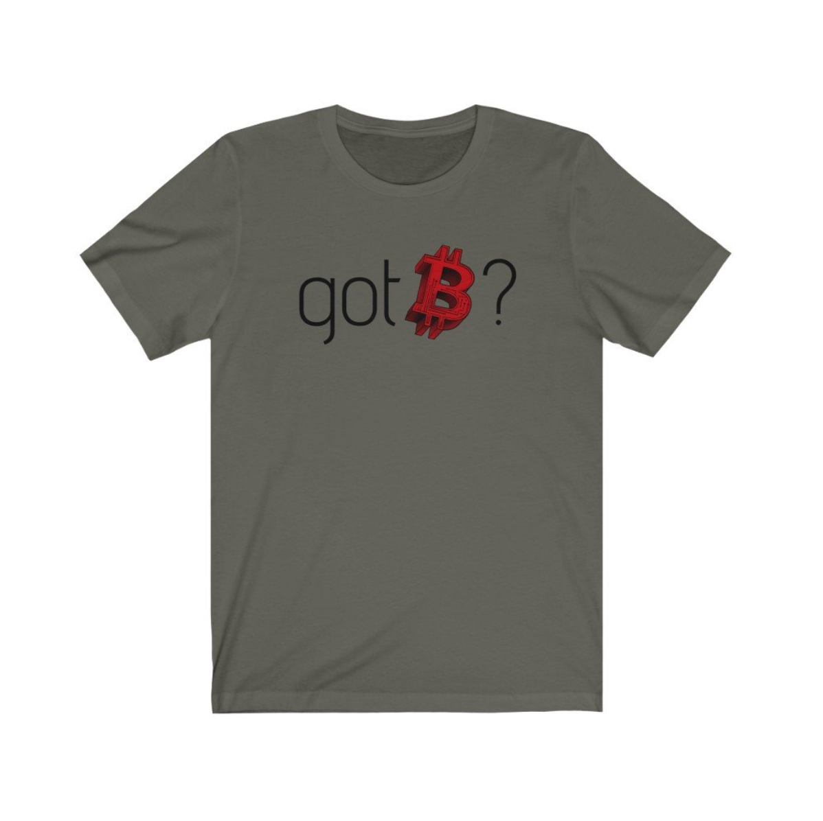 Crypto Clothing Bitcoin Shirt: Got Bitcoin? Red