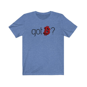 Crypto Clothing Bitcoin Shirt: Got Bitcoin? Red