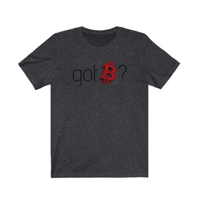 Crypto Clothing Bitcoin Shirt: Got Bitcoin? Red