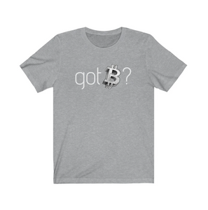 Crypto Clothing Bitcoin Shirt: Got Bitcoin? White