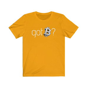 Crypto Clothing Bitcoin Shirt: Got Bitcoin? White