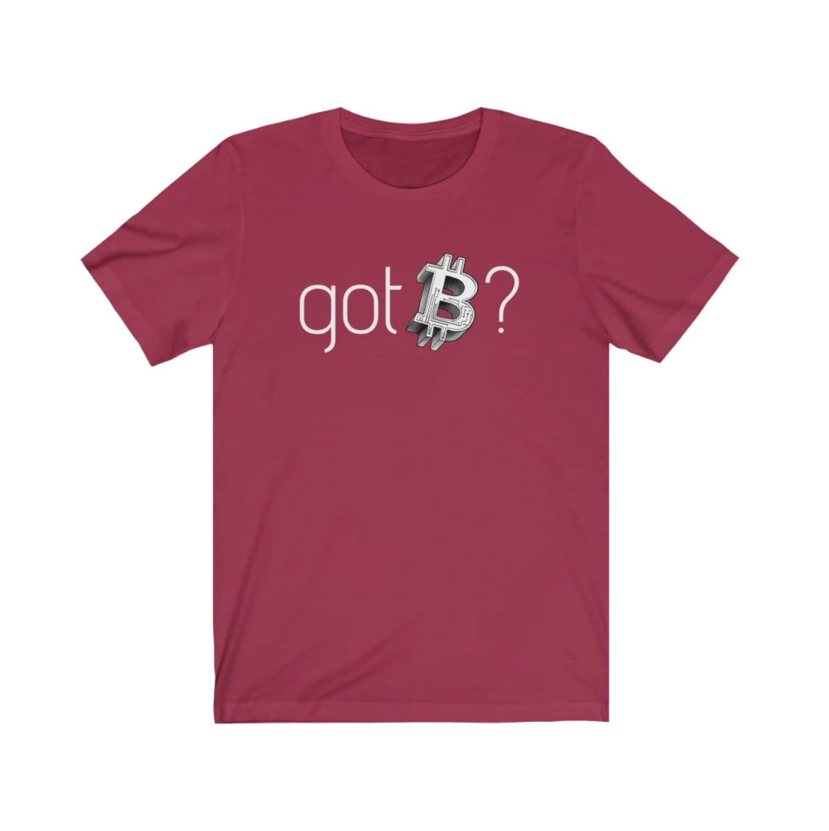 Crypto Clothing Bitcoin Shirt: Got Bitcoin? White