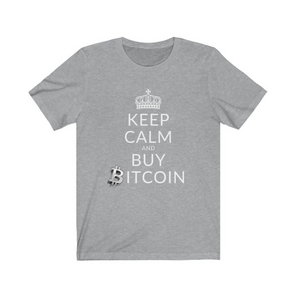 Crypto Clothing Bitcoin Shirt: Keep Calm and Buy Bitcoin