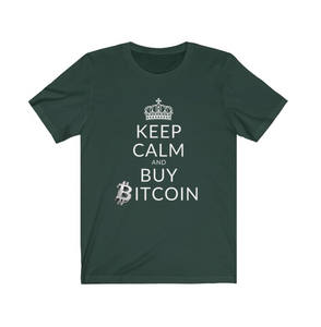 Crypto Clothing Bitcoin Shirt: Keep Calm and Buy Bitcoin