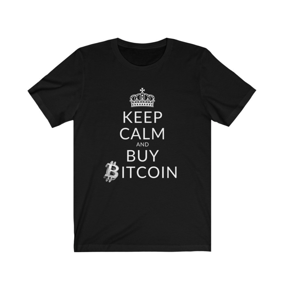 Crypto Clothing Bitcoin Shirt: Keep Calm and Buy Bitcoin